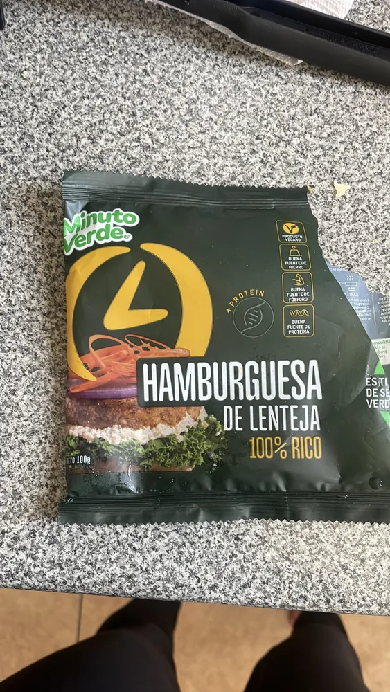 HAMBURGUESA DE LENTEJA
