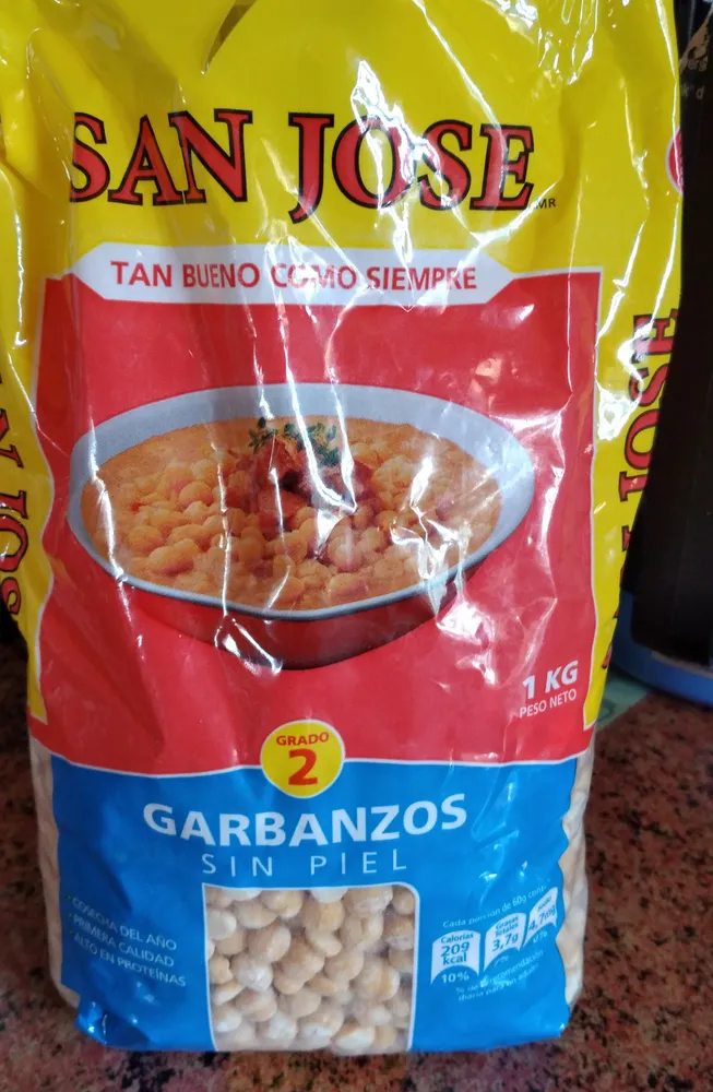 Garbanzos sin piel