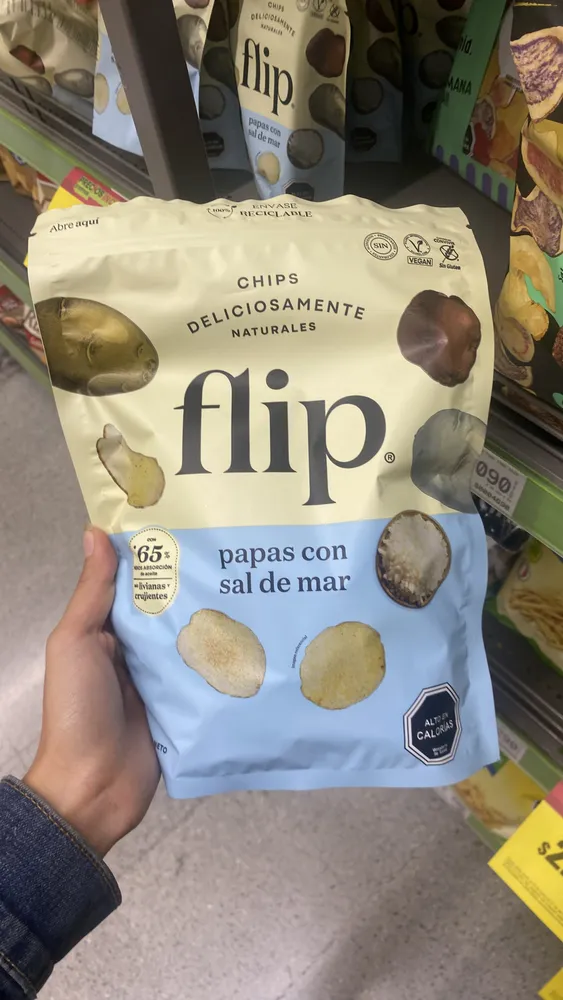 flip papas con sal de mar