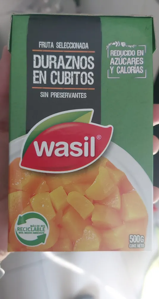 Duraznos en cubitos