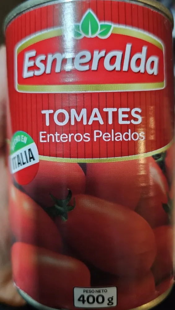 Tomates enteros esmeralda