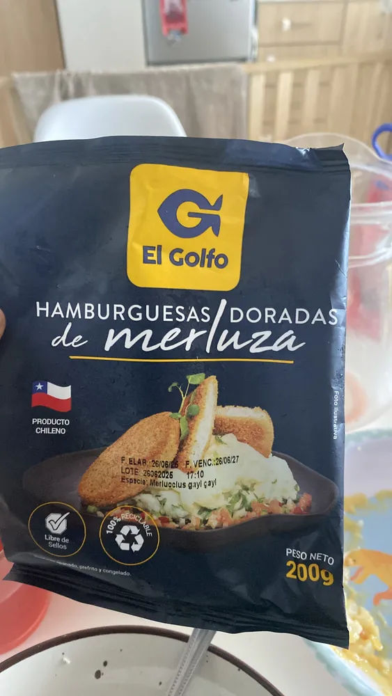 Hamburguesas Doradas de Merluza