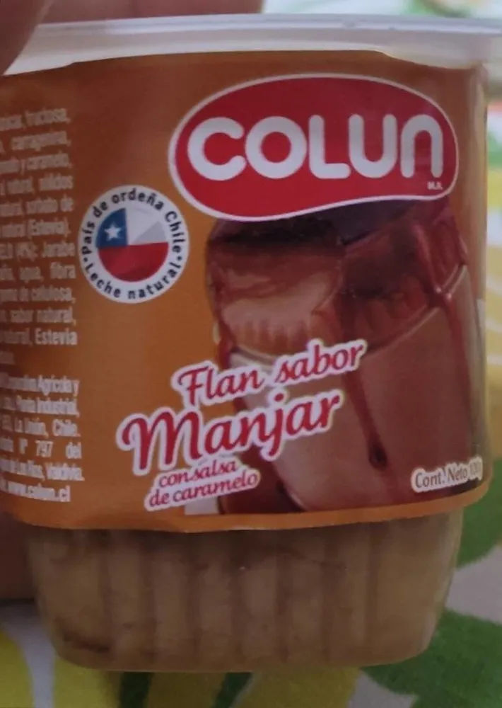 Flan sabor manjar
