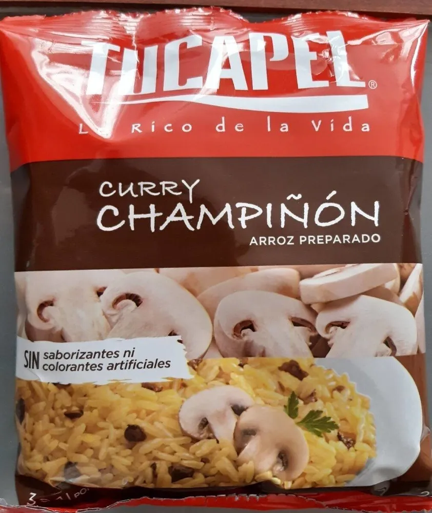 Arroz curry y champiñón tucapel