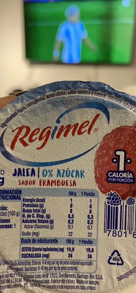 JALEA 0% AZÚCAR SABOR FRAMBUESA