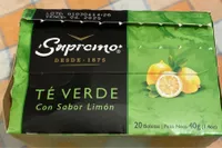 Te verde sabor a limon