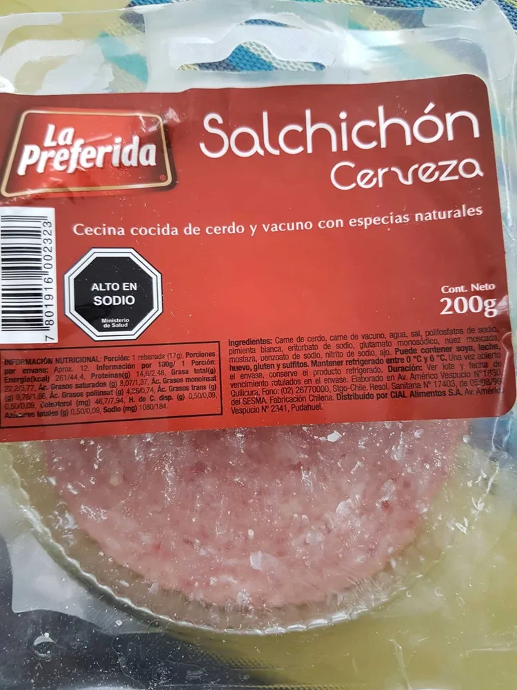 Salchichón cerveza
