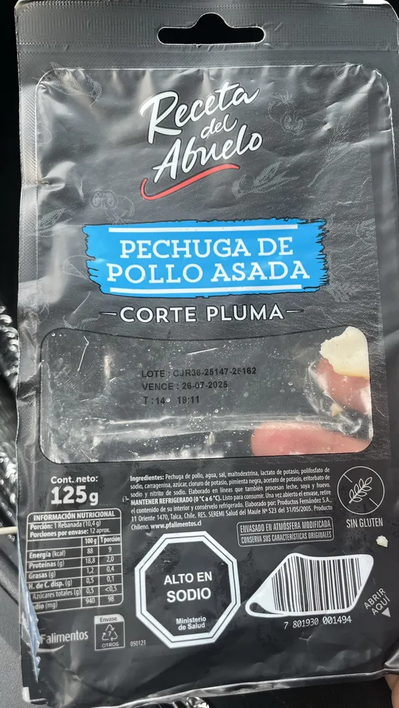 PECHUGA DE POLLO ASADA