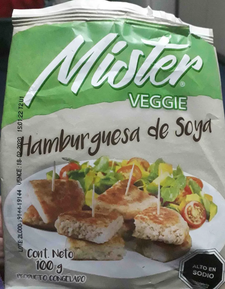 hamburguesa de soya