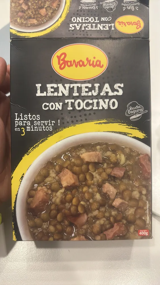 LENTEJAS CON TOCINO