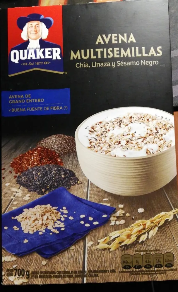 Avena multisemillas chia, linaza y sesamo negro