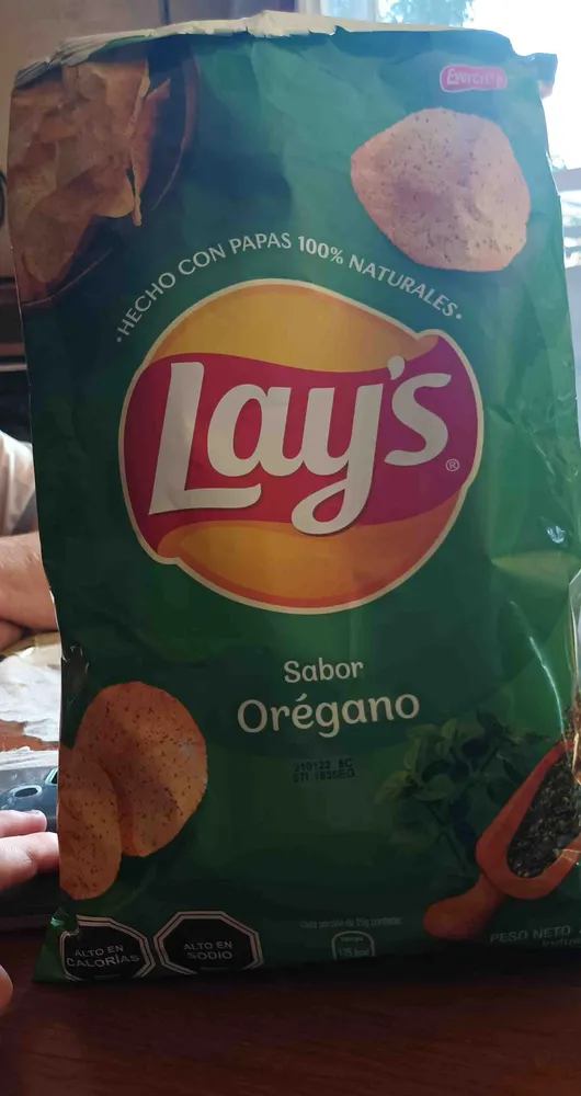 Patatas sabor orégano