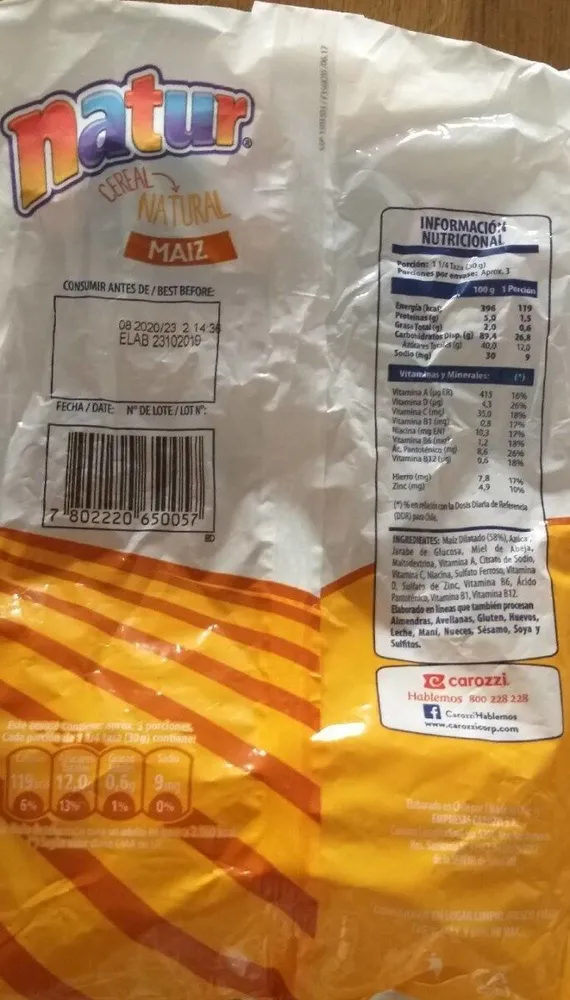 Natur cereales de maiz
