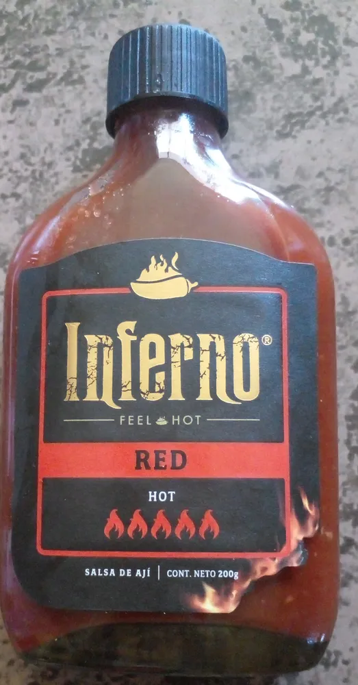 Salsa picante red inferno