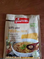 Sopa pollo con fideos
