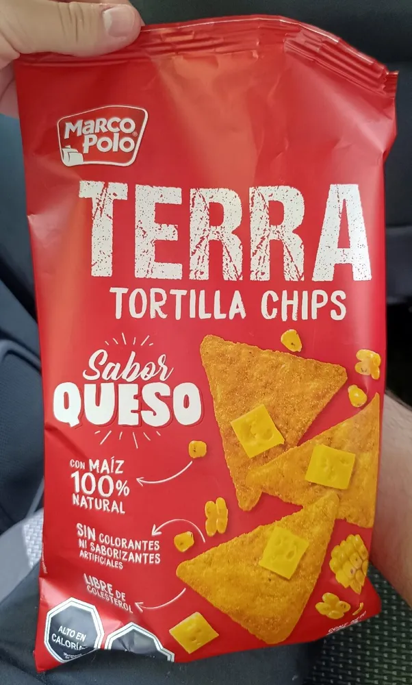 Terra Tortilla Chips sabor Queso