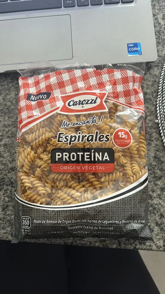 Espirales Proteína Origen Vegetal