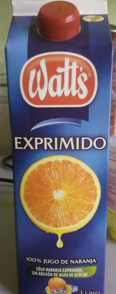 Jugo de naranja exprimido