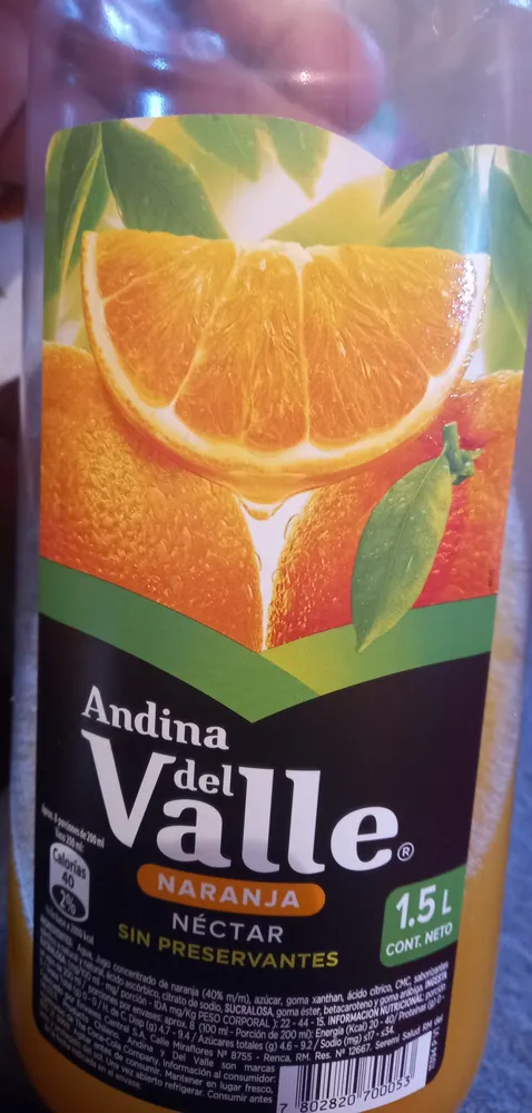Del Valle Naranja x 1.5