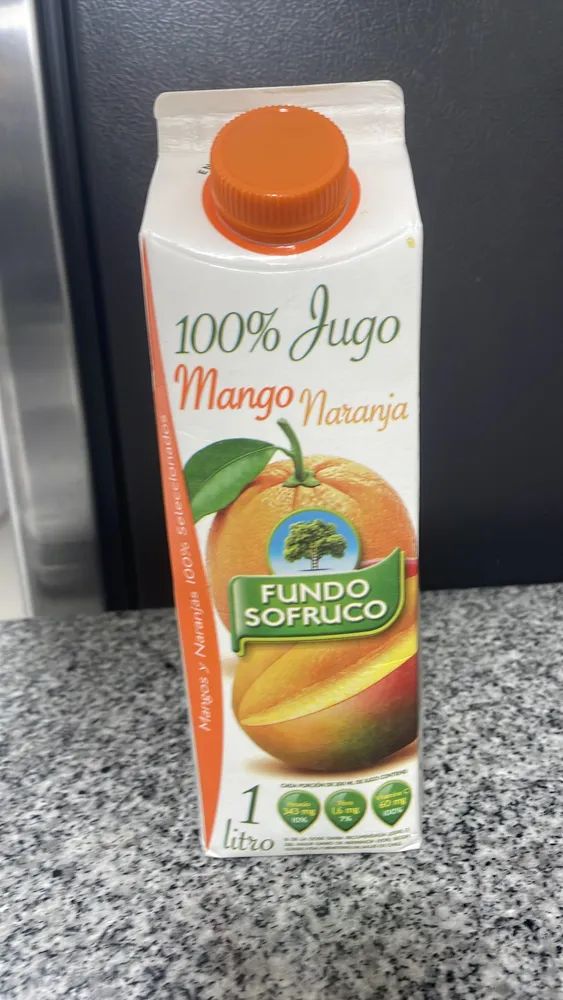 100% Jugo Mango Naranja
