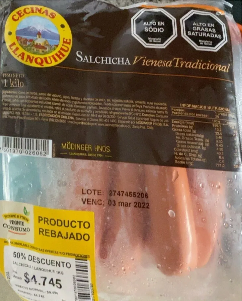 Salchicha venesa traficional