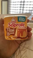 Flan Sabor vainilla y salsa sabor caramelo