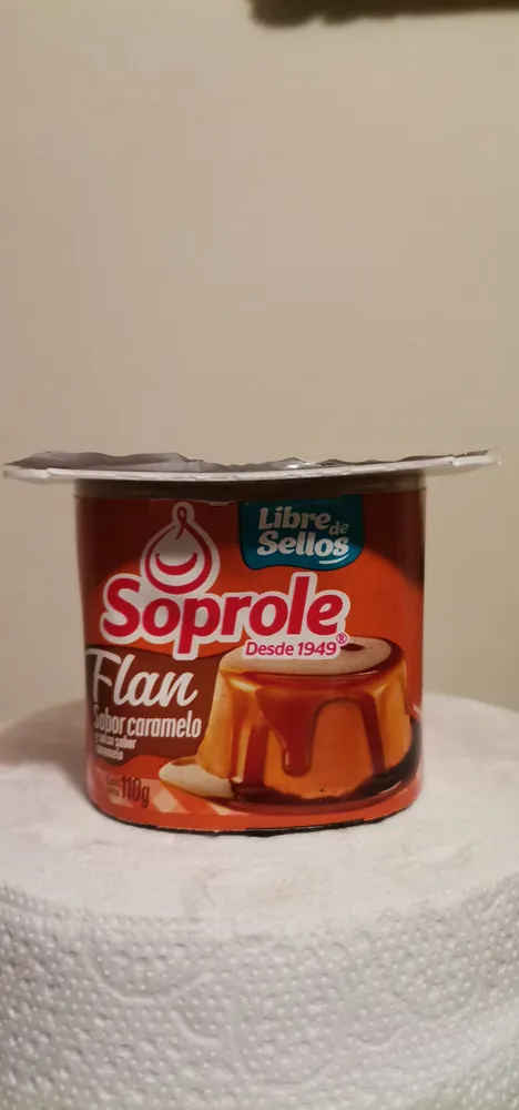 Flan sabor caramelo