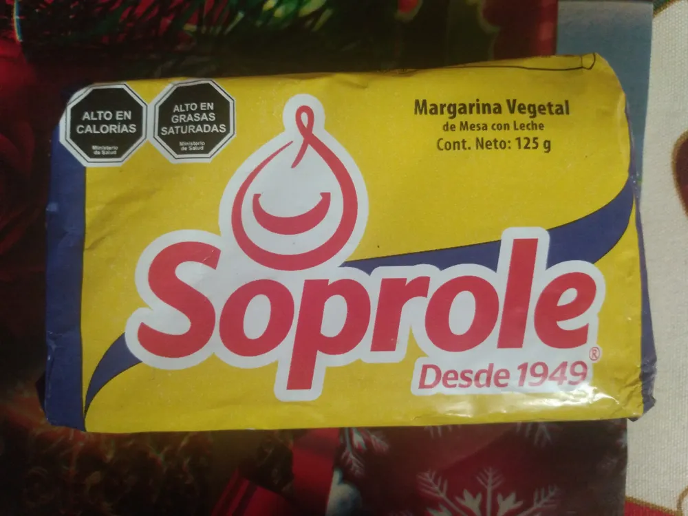 Margarina vegetal de mesa con leche