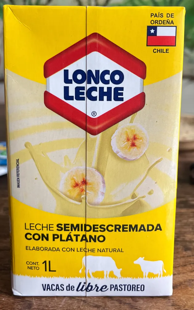 Leche Semidescremada con Platano