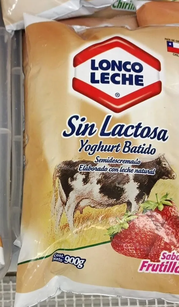 Yogurt batido sin lactosa