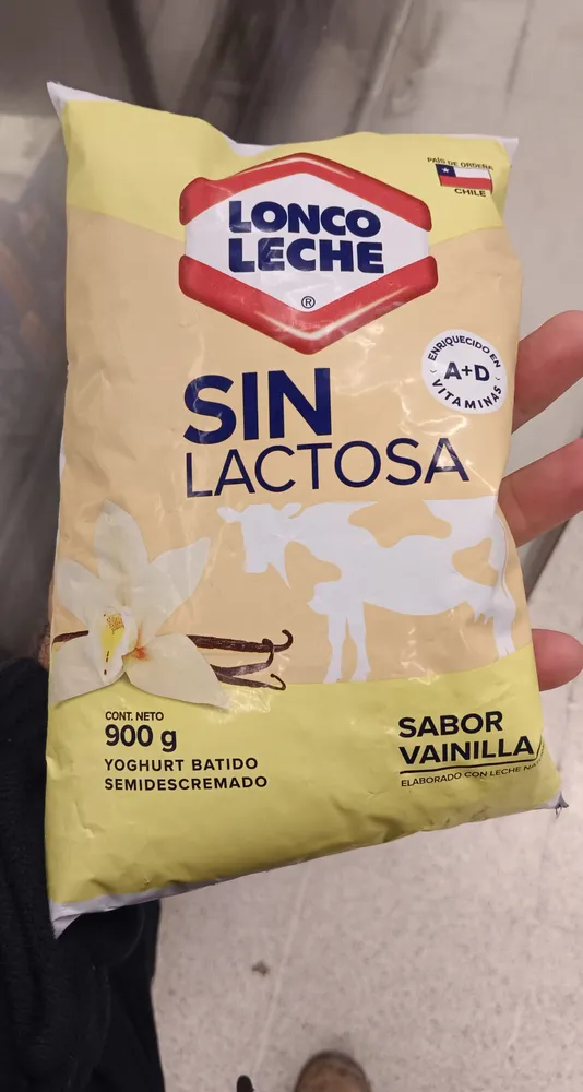 Yogurt  batido sin lac vainilla