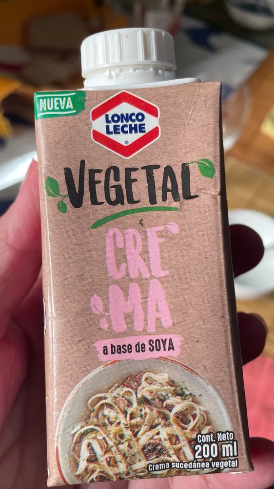 crema a base de soya
