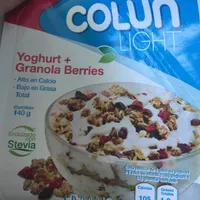 Yoghurt + granola berries colun light