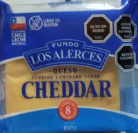 Queso fundido laminado sabor cheddar