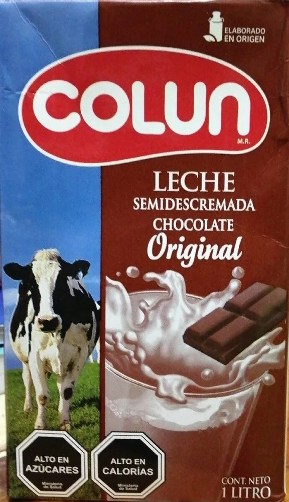 Leche semidescremada con chocolate