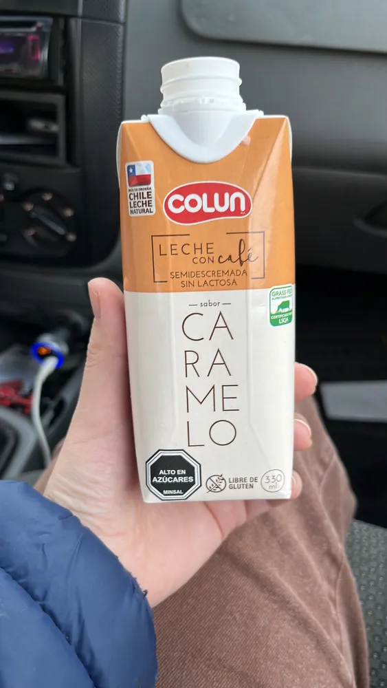 LECHE CON café SEMIDESCREMADA SIN LACTOSA sabor CARAMELO