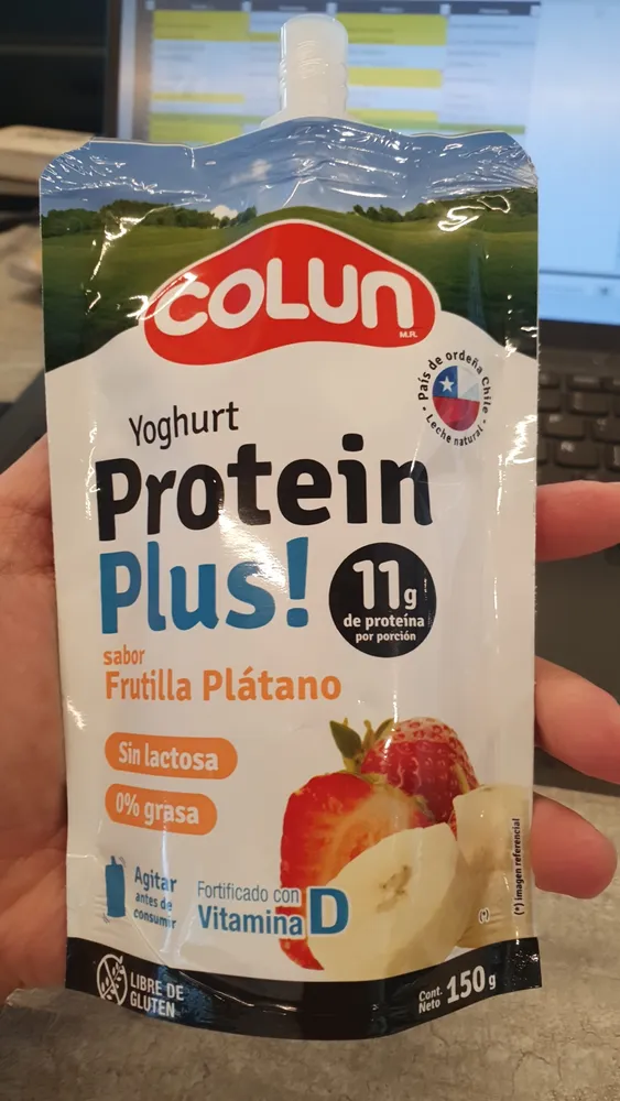 Yoghurt Protein Plus! sabor Frutilla Plátano
