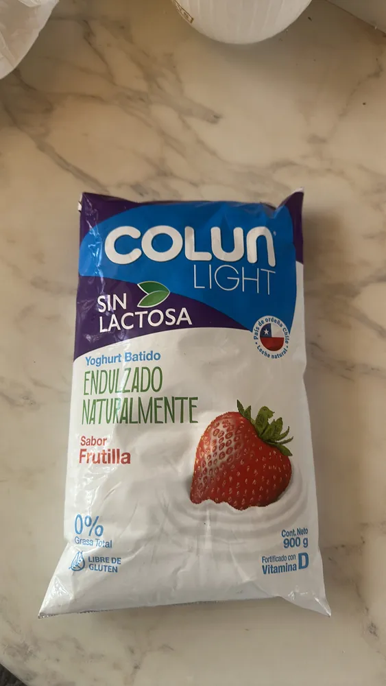 Yoghurt Batido Endulzado Naturalmente Sabor Frutilla