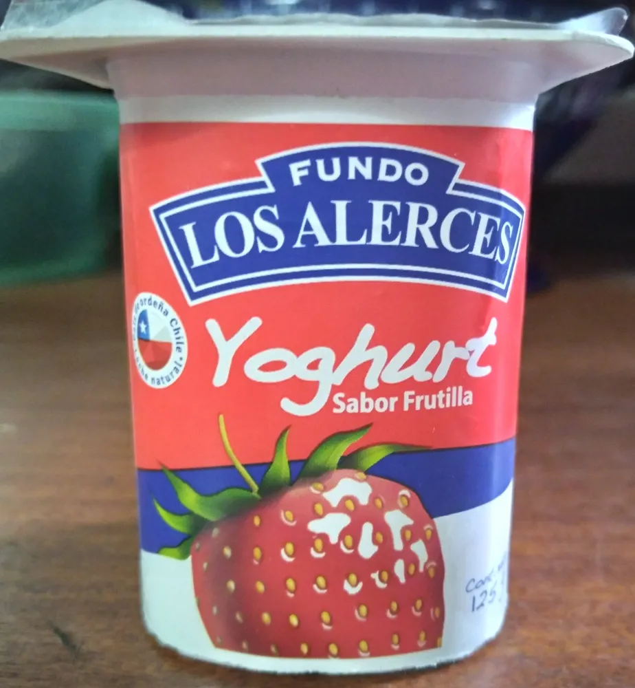 Yoghurt sabor frutilla