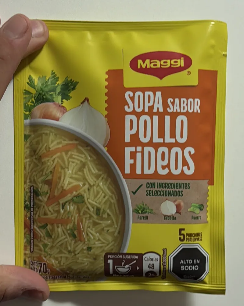 Sopa Sabor Pollo Fideos