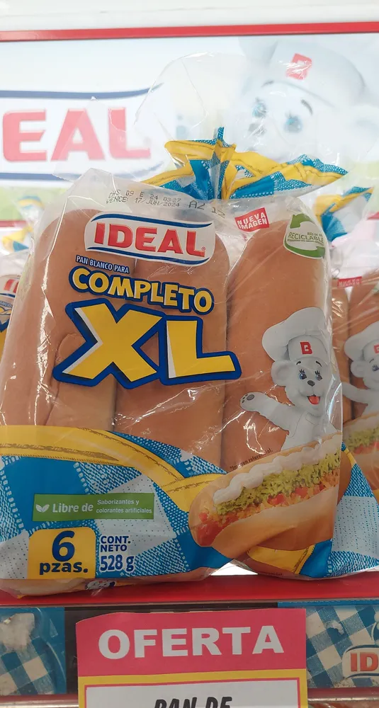 Pan completo XL ideal