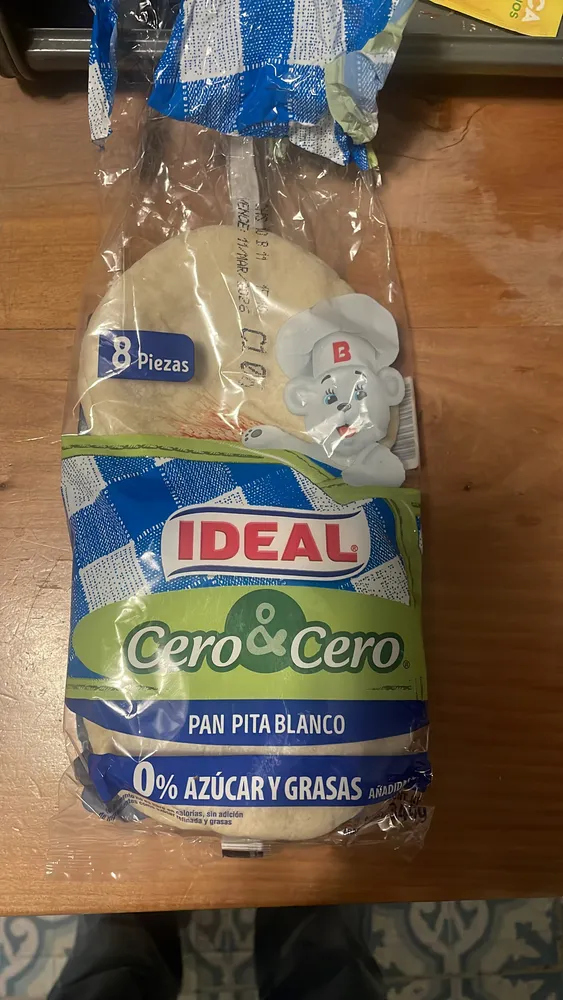 Cero & Cero Pan Pita Blanco
