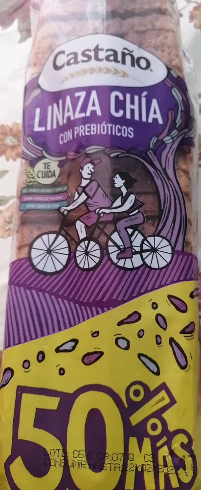 Pan de molde linaza Chía con prebióticos
