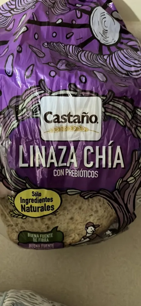pan Castaño linaza chia con prebióticos