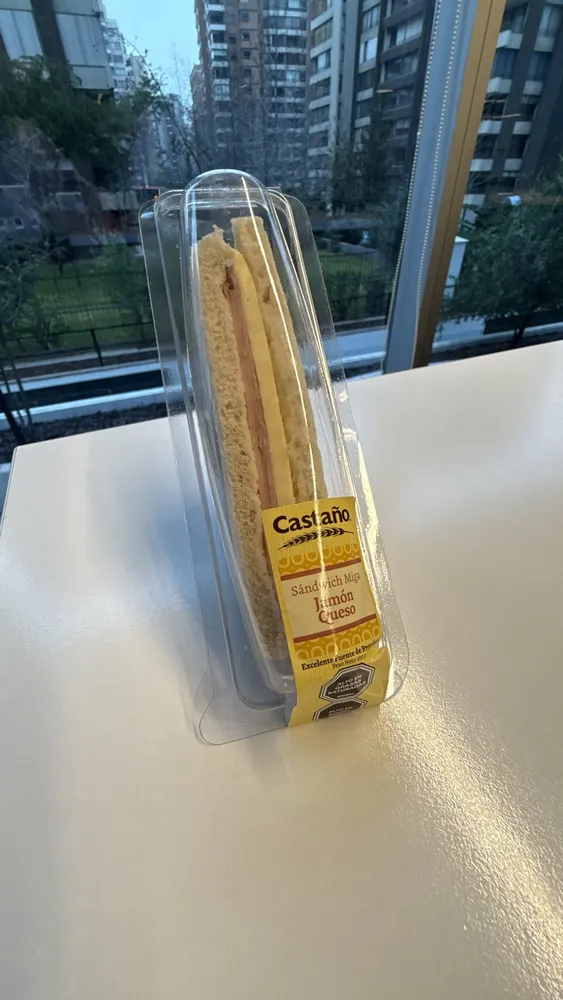 Sándwich Miga Jamón Queso