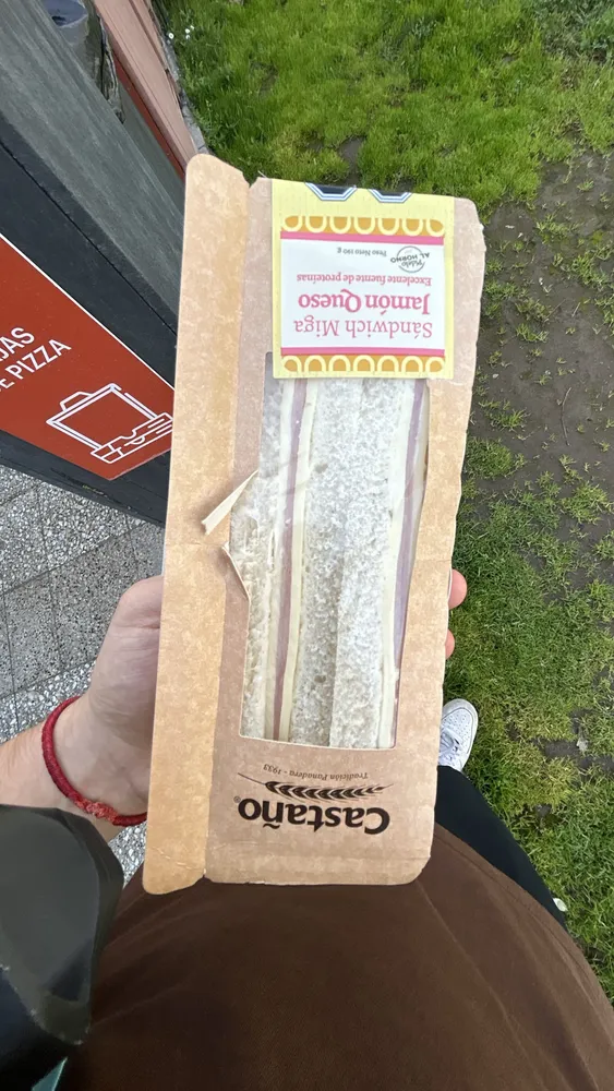 Sándwich Miga Jamón Queso