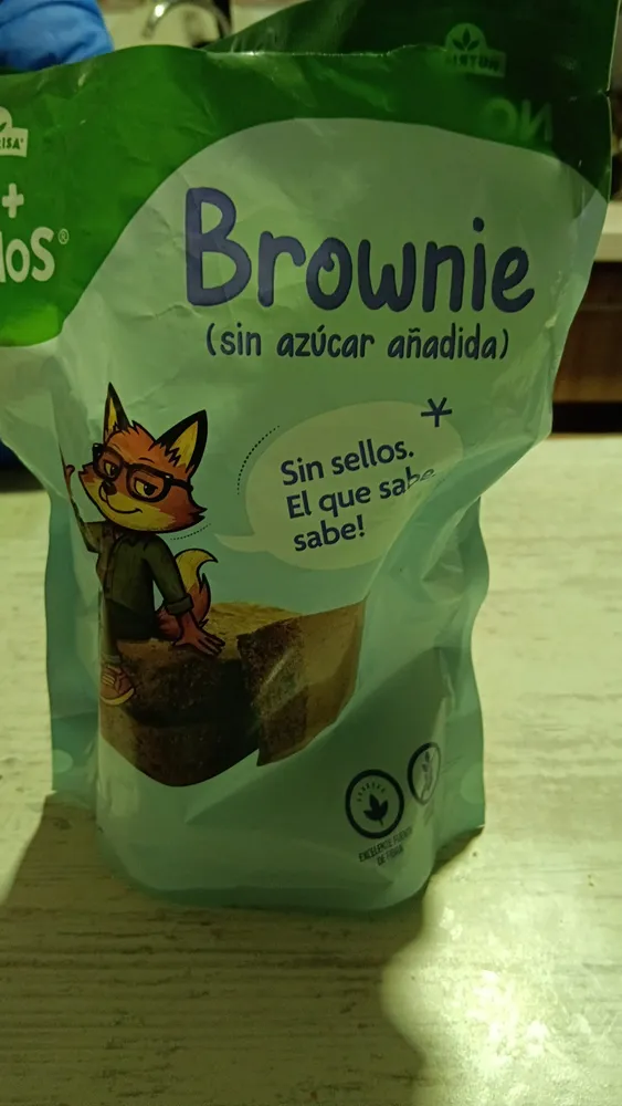 Brownie (sin azúcar añadida)
