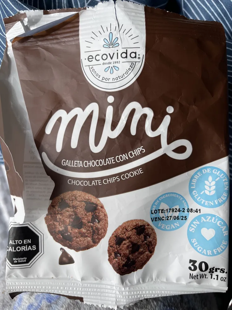 mini galleta chocolate con chips