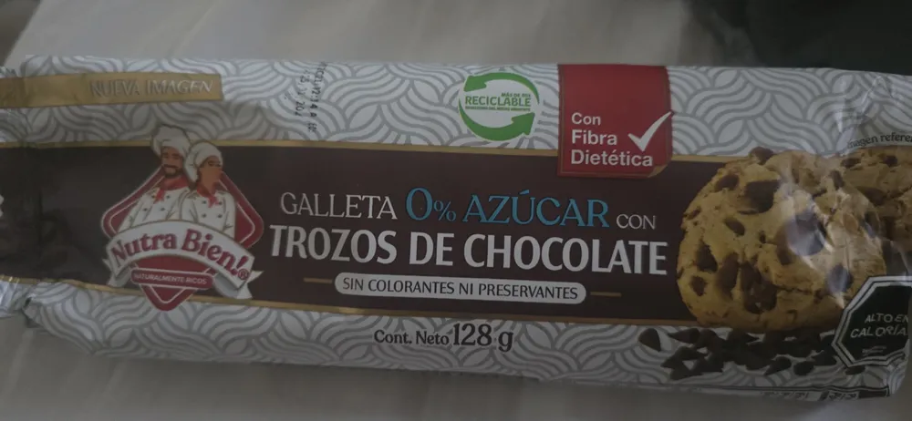 Galletas 0% azucar con trozos de chocolate