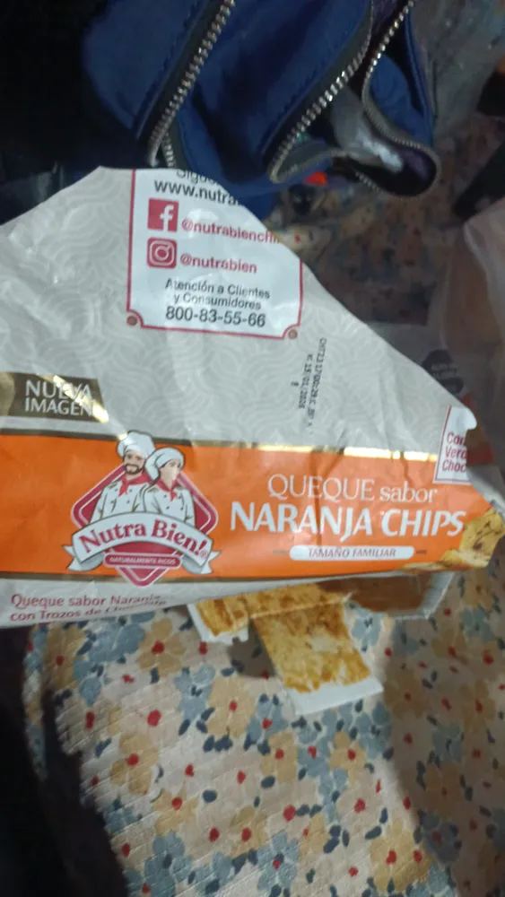 QUEQUE sabor NARANJA CHIPS